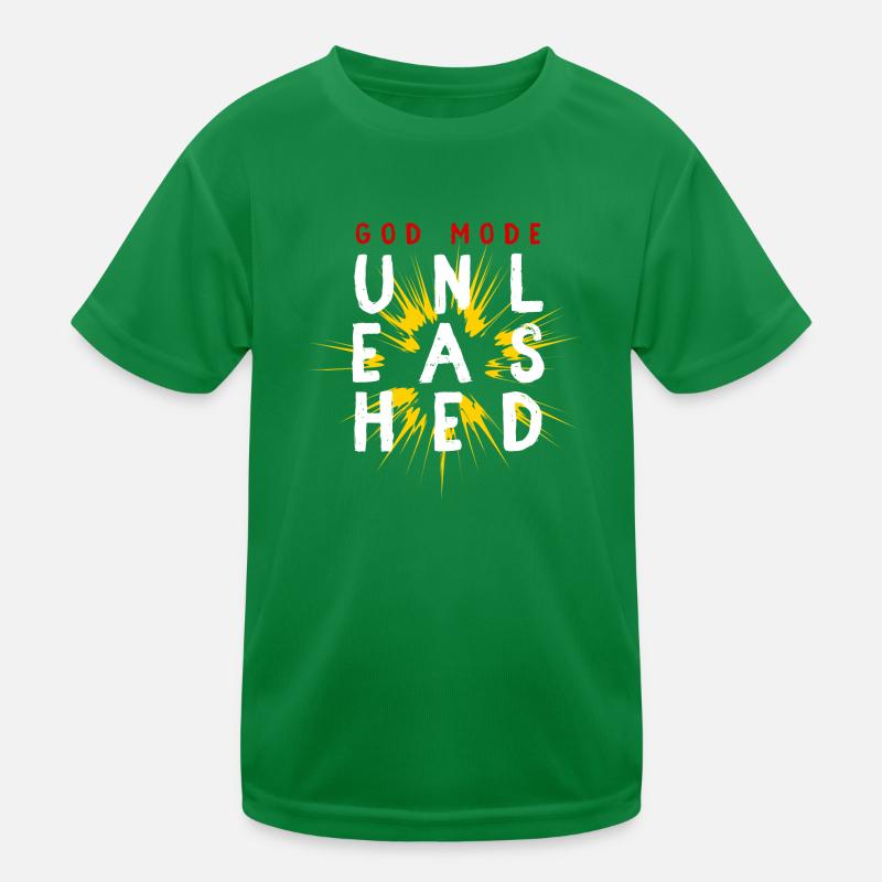 God mode unleashed Kids Functional T-Shirt