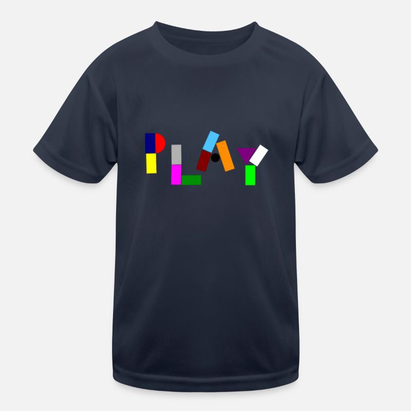 Playing with bricks and blocks Kids Functional T-Shirt