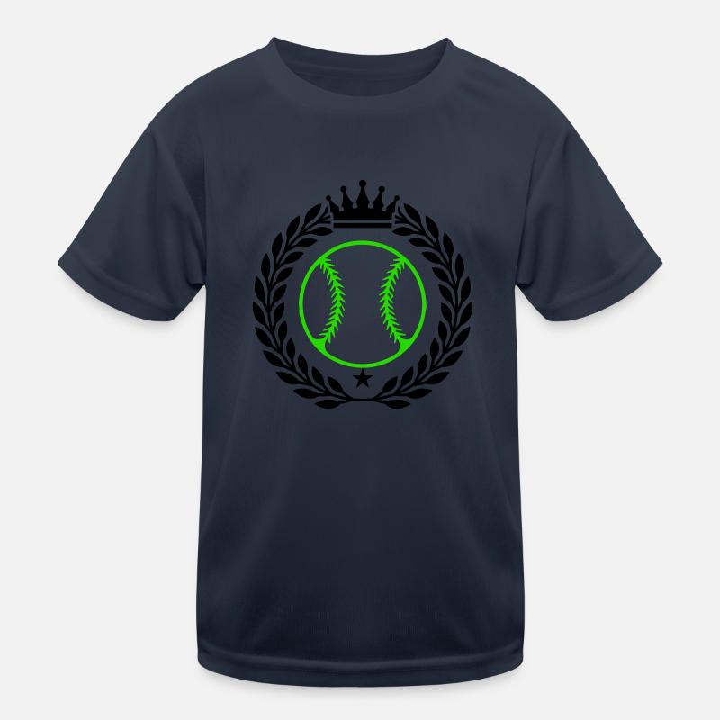 Baseball Crest Kids Functional T-Shirt