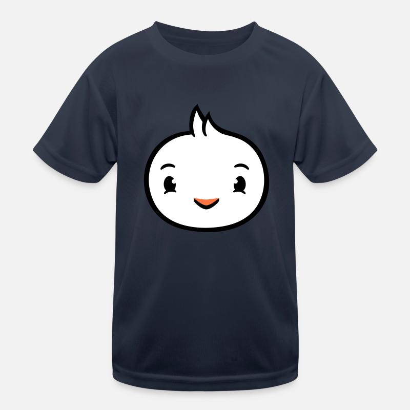 Vogel Gesicht Kopf Ente süß niedlich freundlich Kinder Funktions-T-Shirt