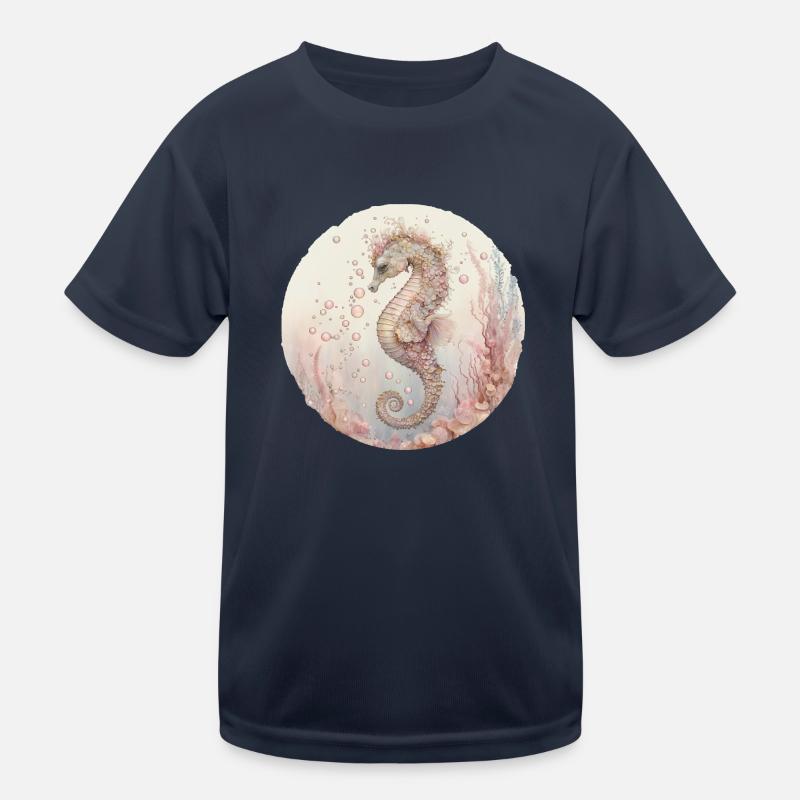 Seepferdchen Kinder Funktions-T-Shirt