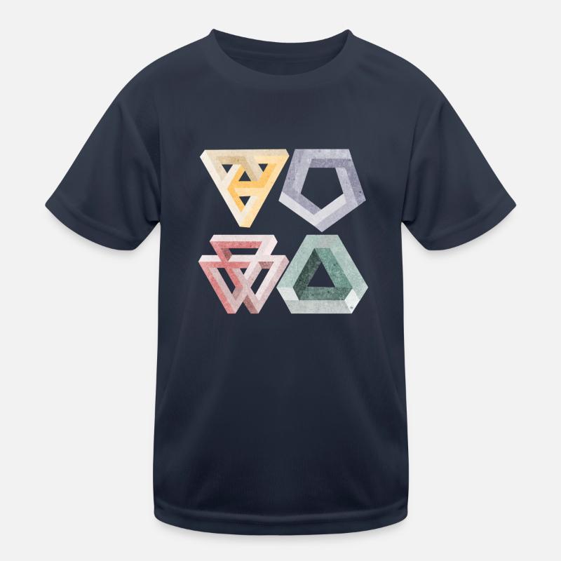 optical illusions Kids Functional T-Shirt
