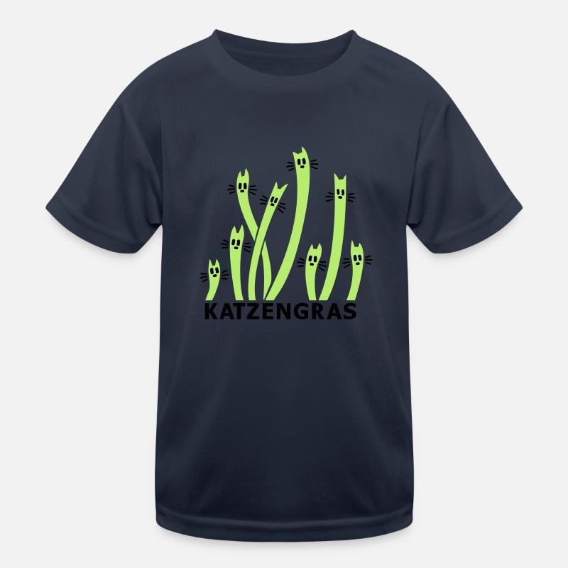 Cat Grass 2 Kids Functional T-Shirt