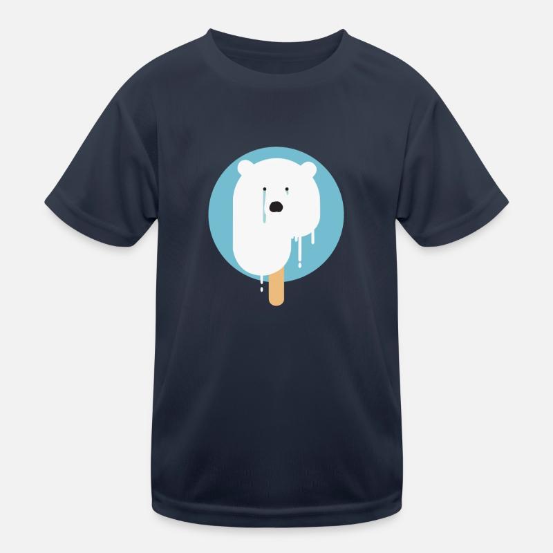 Earth day Eisbär Kinder Funktions-T-Shirt