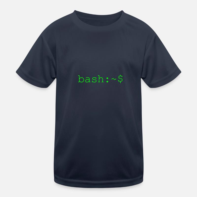 Console shell bash Linux T-shirt sport Enfant