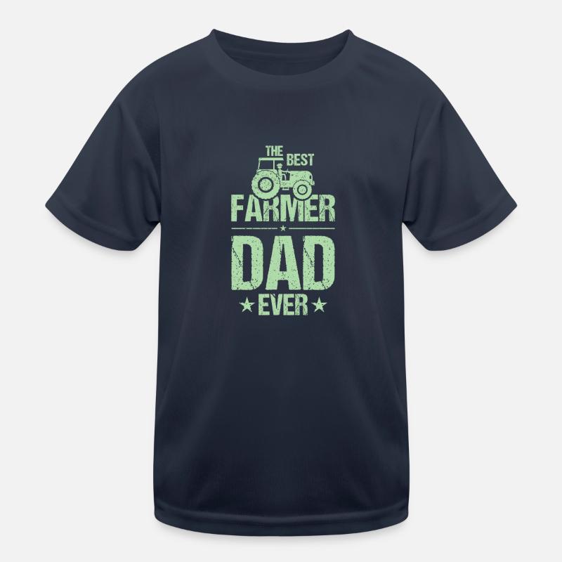 Farmer Papa Bauer Dad Kinder Funktions-T-Shirt