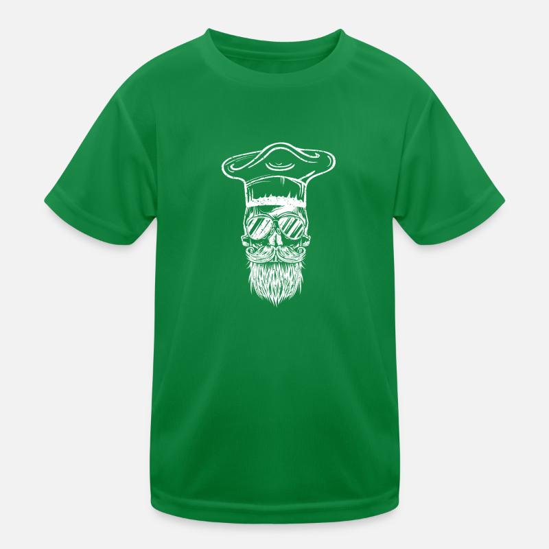 Icône de chef de crâne de cuisine T-shirt sport Enfant