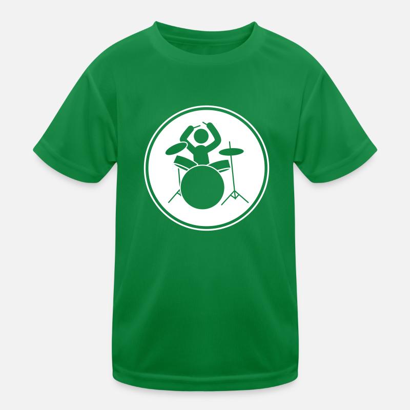 drummer drums Kids Functional T-Shirt