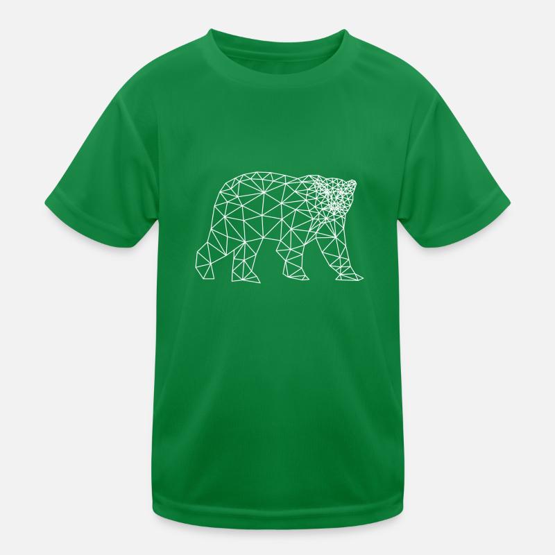 eisbär polygon polar bär Kinder Funktions-T-Shirt