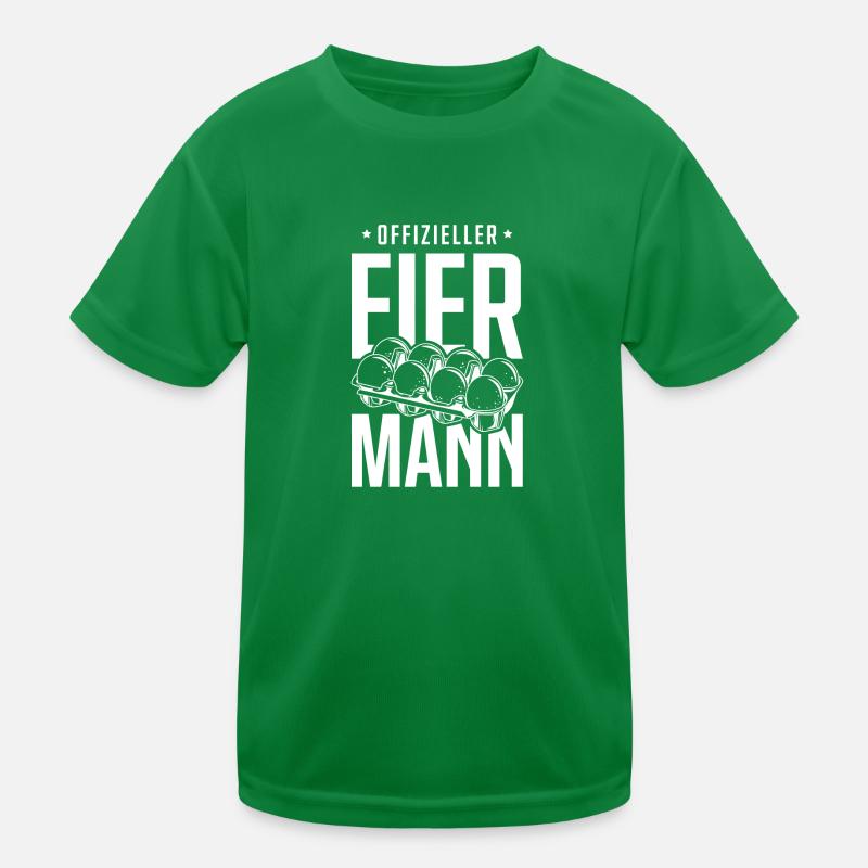 Offizieller Eiermann Eier Kinder Funktions-T-Shirt