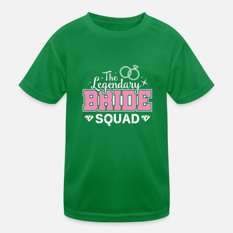 Bride Squad Junggesllinnenabschied Kinder Funktions-T-Shirt