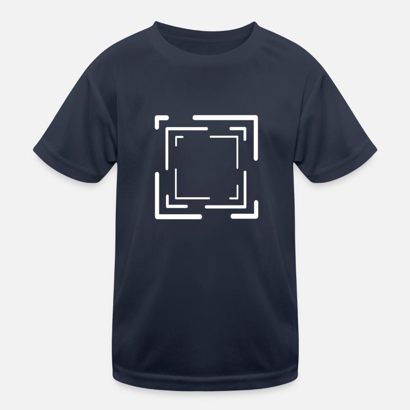 Abstract White Lines Lines Decoration Kids Functional T-Shirt
