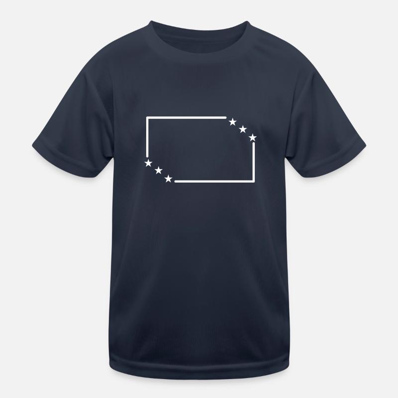 Stars with Frame Decoration Gift Kids Functional T-Shirt