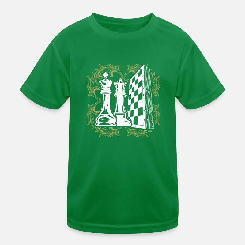 Chess Game King Lady Kids Functional T-Shirt