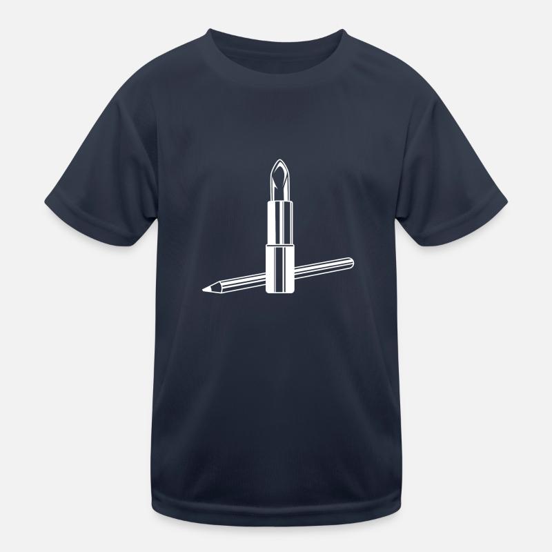 Lipstick Symbol Make up Kids Functional T-Shirt