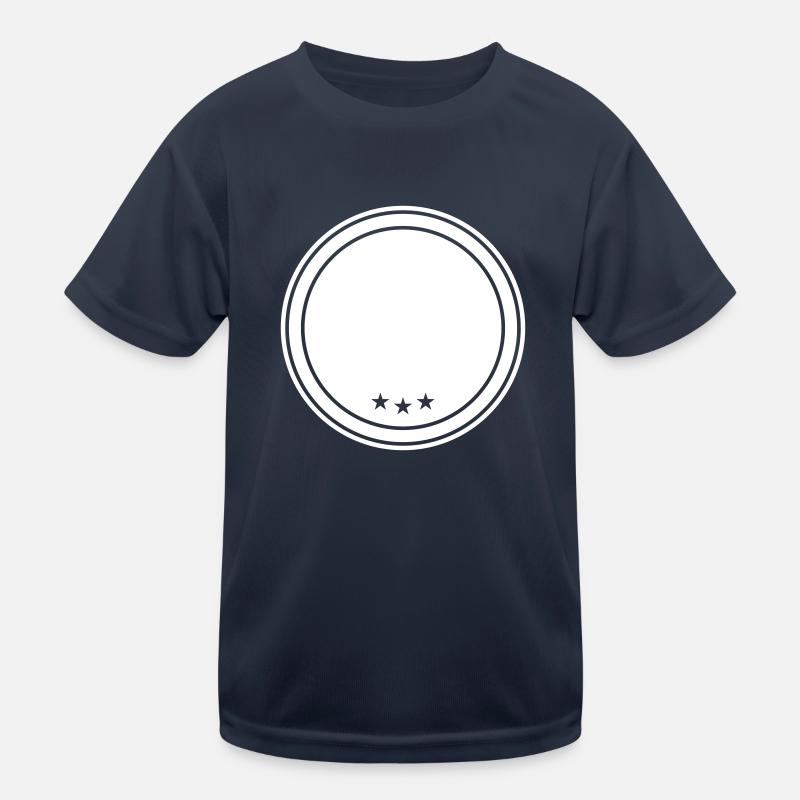 circle emblem Kids Functional T-Shirt