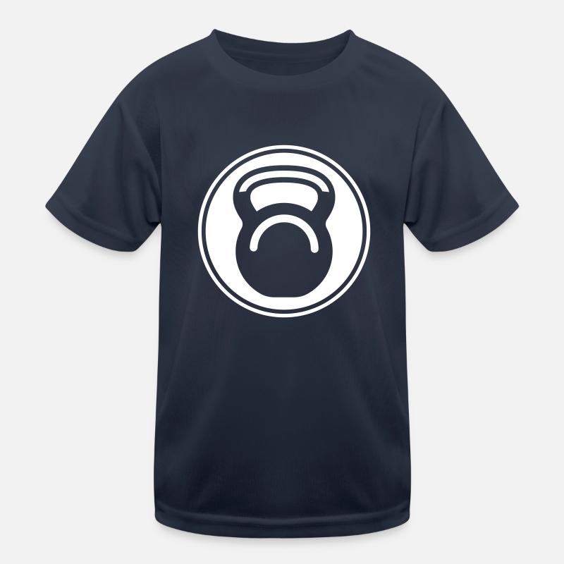 Hantel gewichte icon Kinder Funktions-T-Shirt