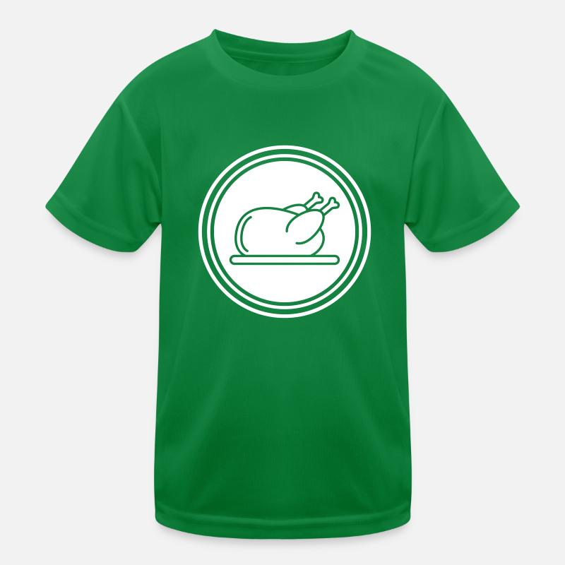 Hähnchen icon symbol Kinder Funktions-T-Shirt