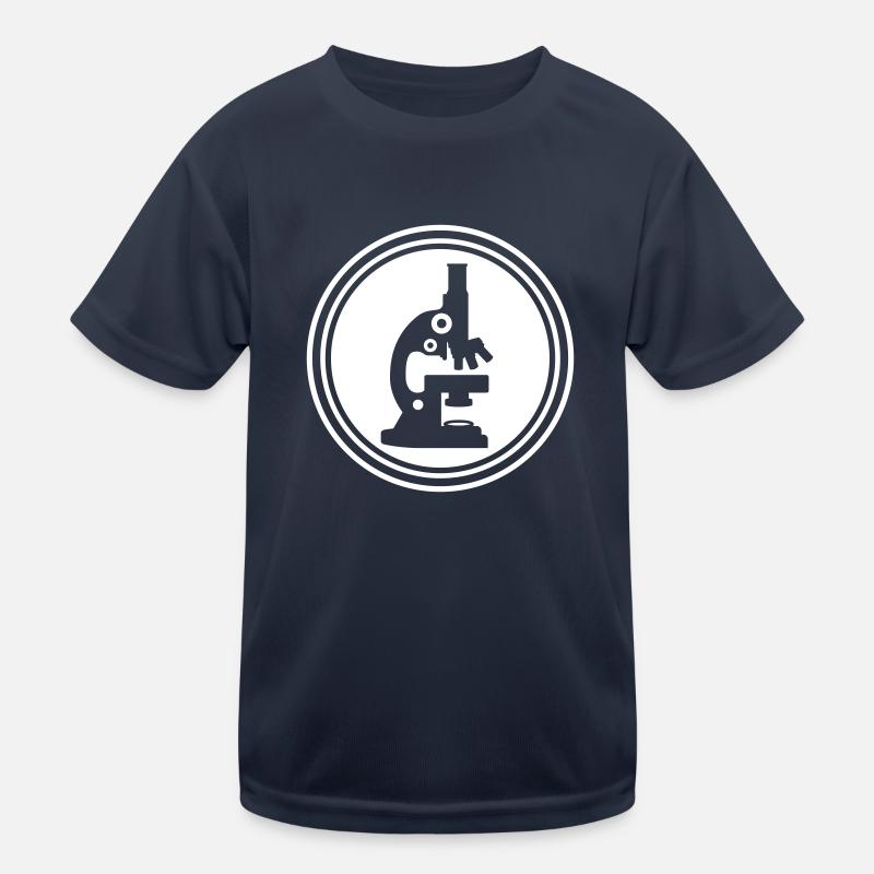 Icône d’icône de microscope T-shirt sport Enfant