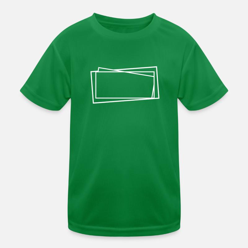 White Square Lines Strokes Frames Kids Functional T-Shirt