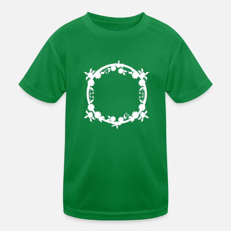 Ornaments Circular frame Basic text Kids Functional T-Shirt