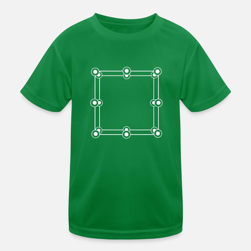 Futuristic frame with circles points Kids Functional T-Shirt