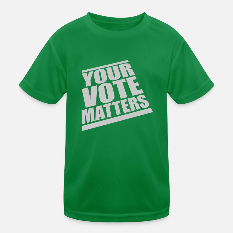 votre vote compte citation T-shirt sport Enfant