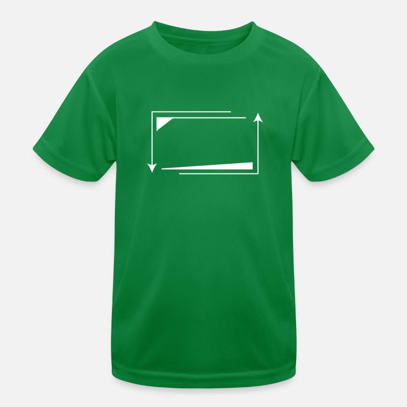 Cadre de flèche Blanc Rectangulaire Forme Décoration T-shirt sport Enfant
