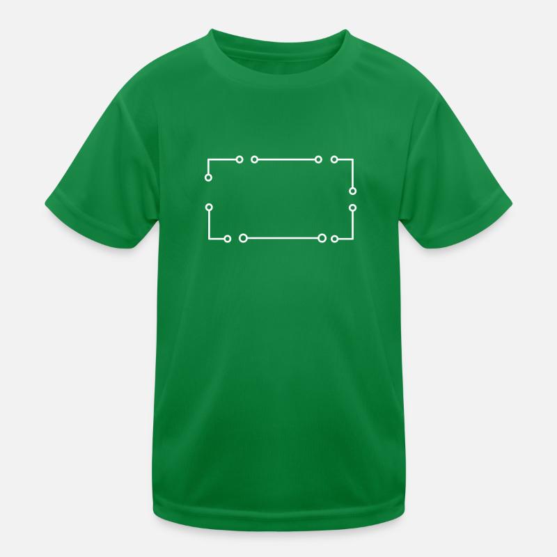 Simple frame in white rectangle Kids Functional T-Shirt