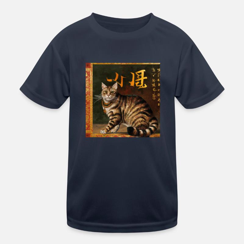 Cat Baroque Kids Functional T-Shirt