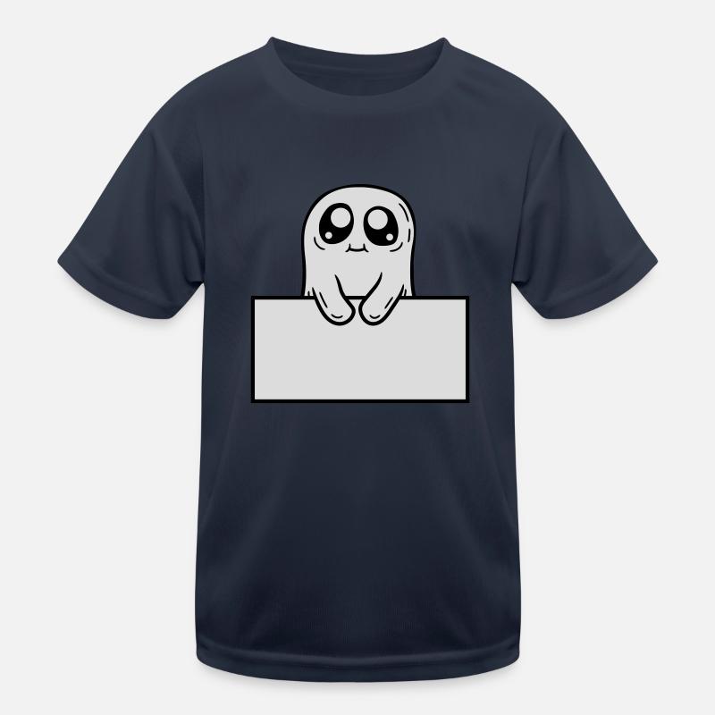 Ghost Shows Shield Cartoon T-shirt sport Enfant