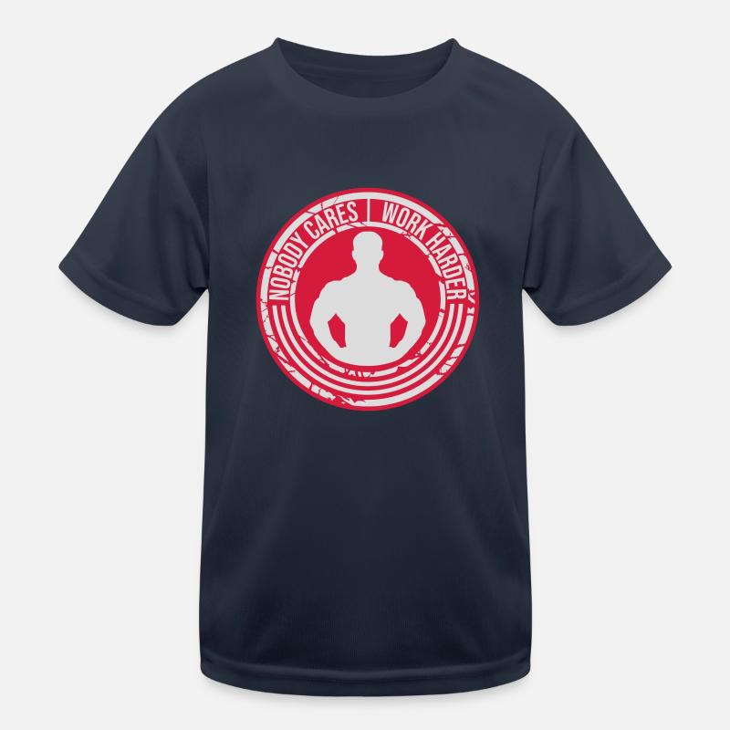 nobody cares work harder Kids Functional T-Shirt