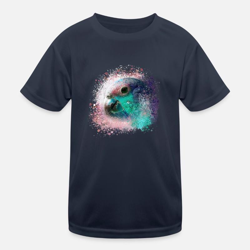 Papagei, ara, aquarell vogel, graffiti,bunt Kinder Funktions-T-Shirt