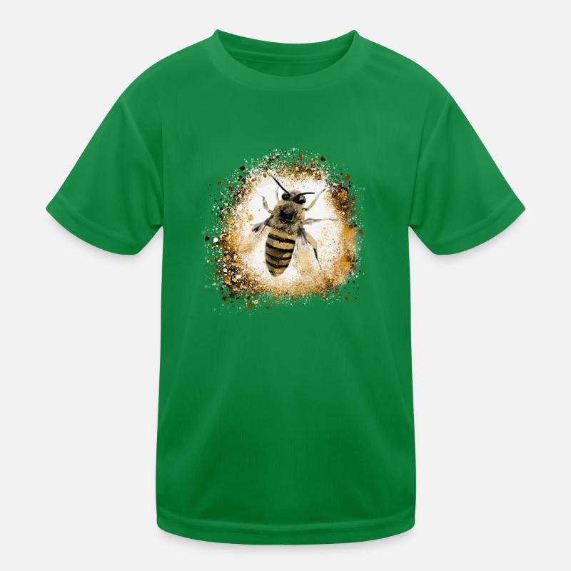 biene,gold,graffiti,malerei,wespe Kinder Funktions-T-Shirt