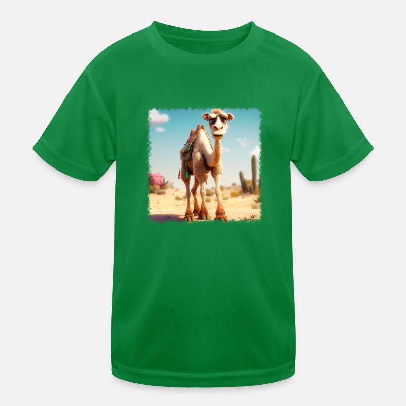 cooles Kamel Kinder Funktions-T-Shirt