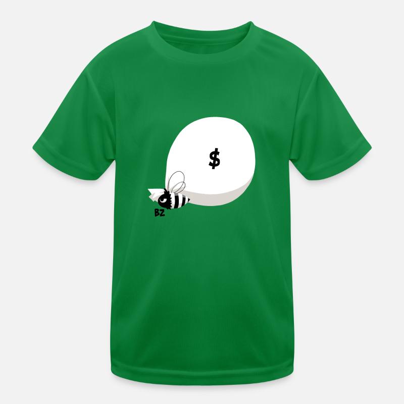 Biene & Überfall - B&W Kinder Funktions-T-Shirt