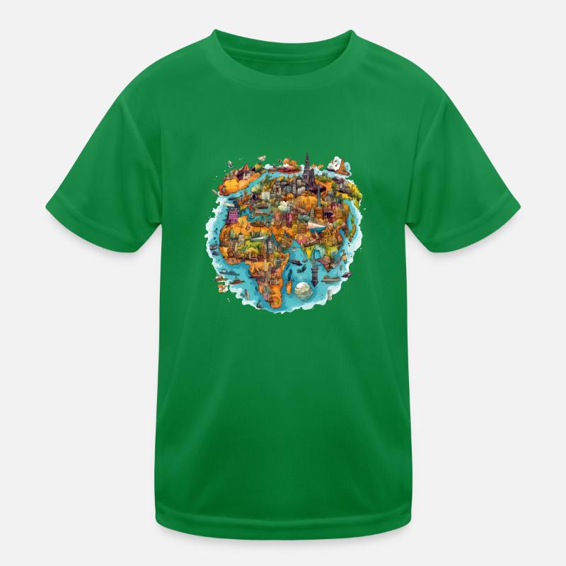 Les monuments du monde T-shirt sport Enfant