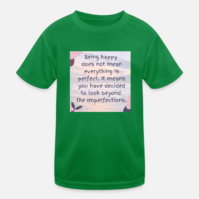 Embracing Imperfect Joy Kids Functional T-Shirt
