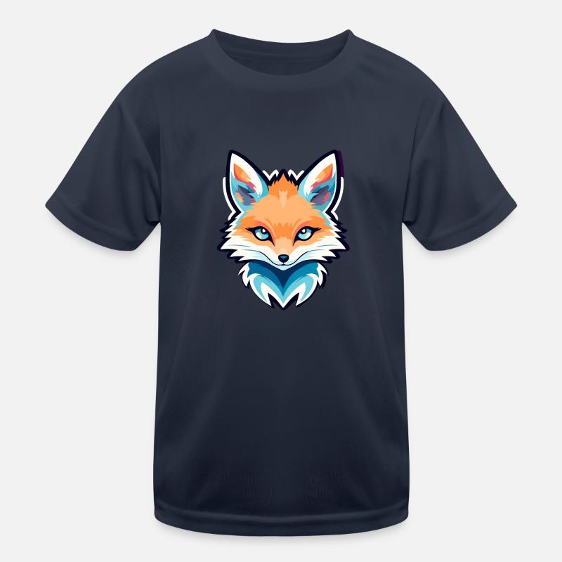 Fox Drawing Kids Functional T-Shirt