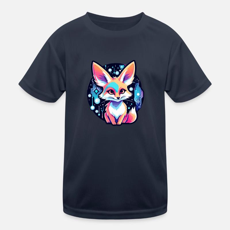 Desert Fox Fennec Drawing Kids Functional T-Shirt