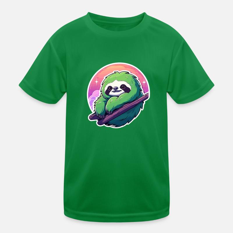 Faultier Zeichnung Kinder Funktions-T-Shirt