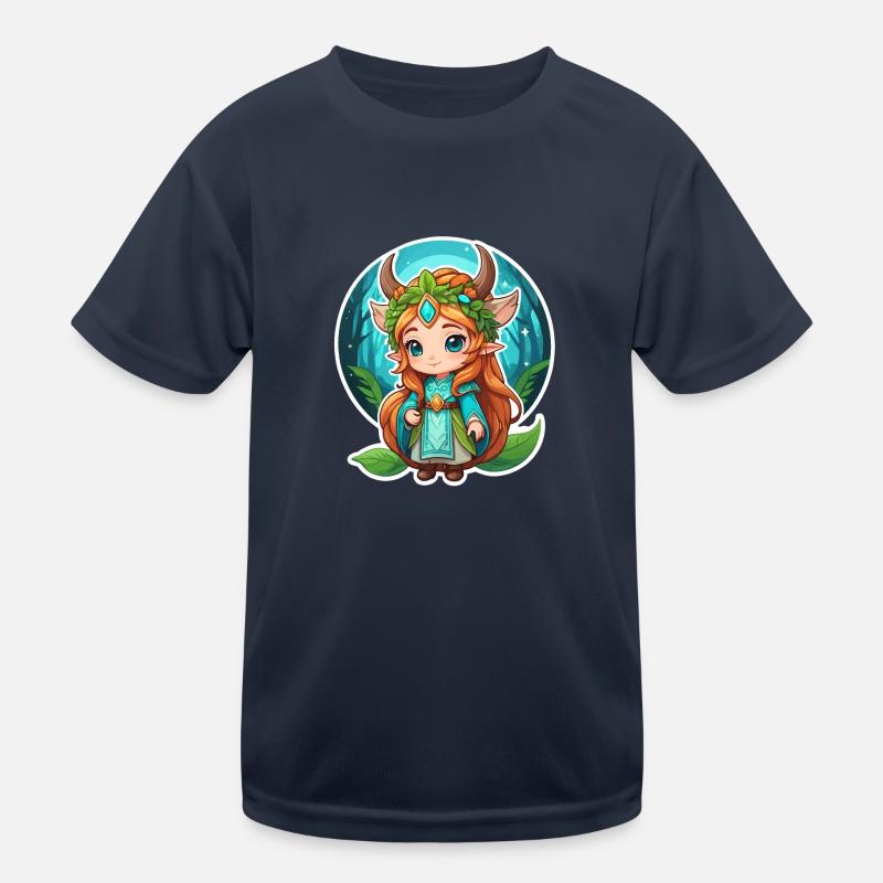 Druide Niedlich Illustration Kinder Funktions-T-Shirt