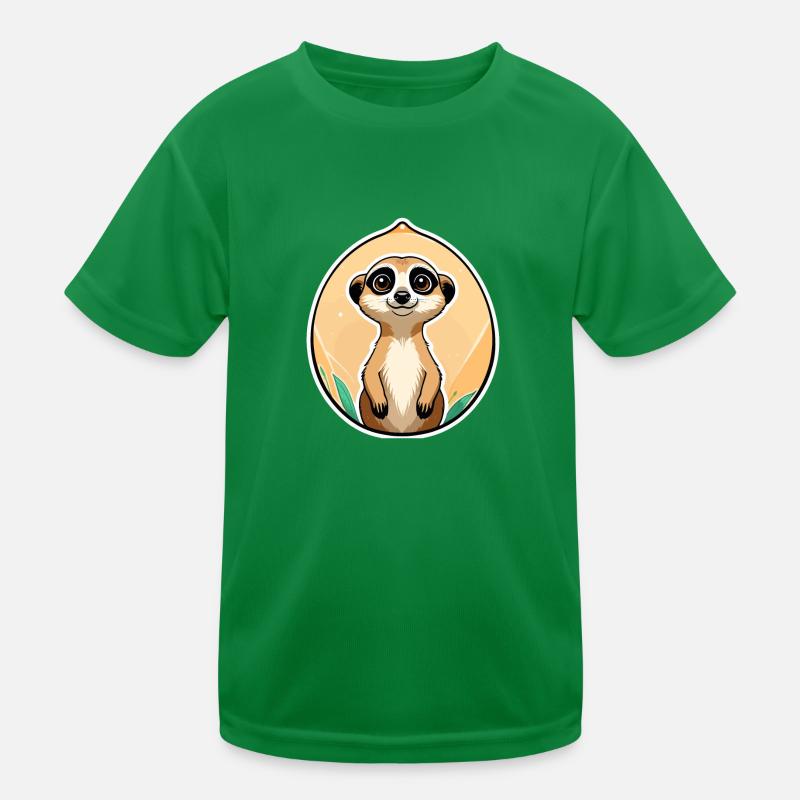 Suricate Illustration Mignonne T-shirt sport Enfant