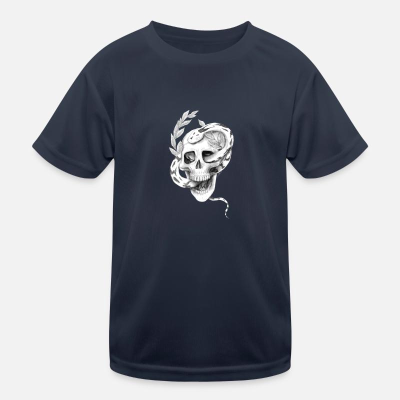 Snake Skull Kids Functional T-Shirt