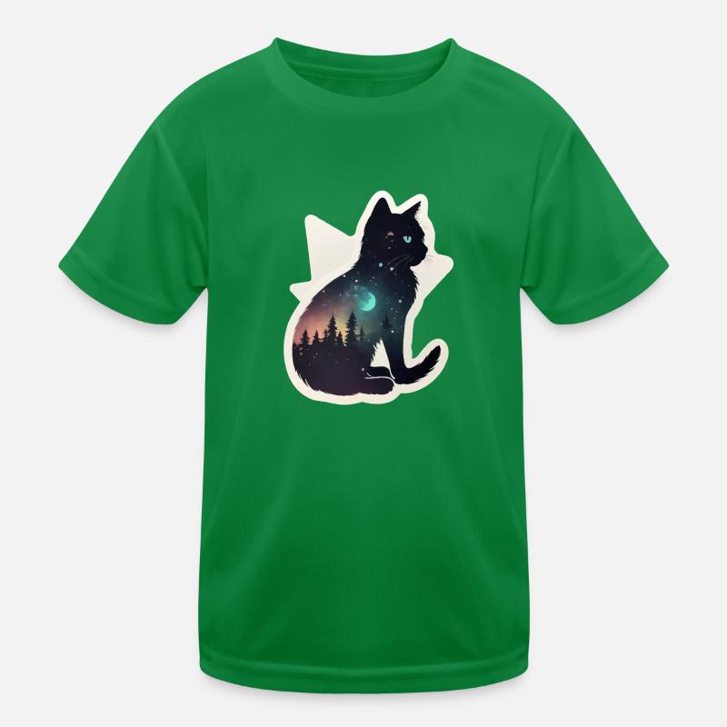 Chat dans les étoiles T-shirt sport Enfant