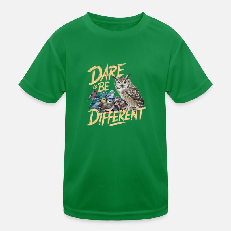 TRAUEN SIE SICH, ANDERS ZU SEIN Kinder Funktions-T-Shirt