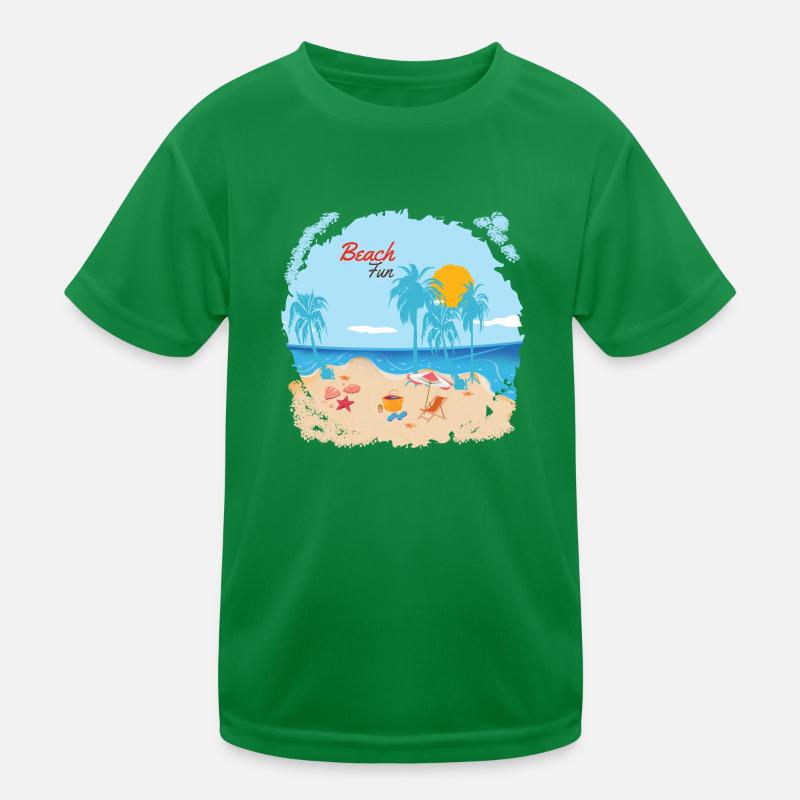 Beach Fun Kids Functional T-Shirt