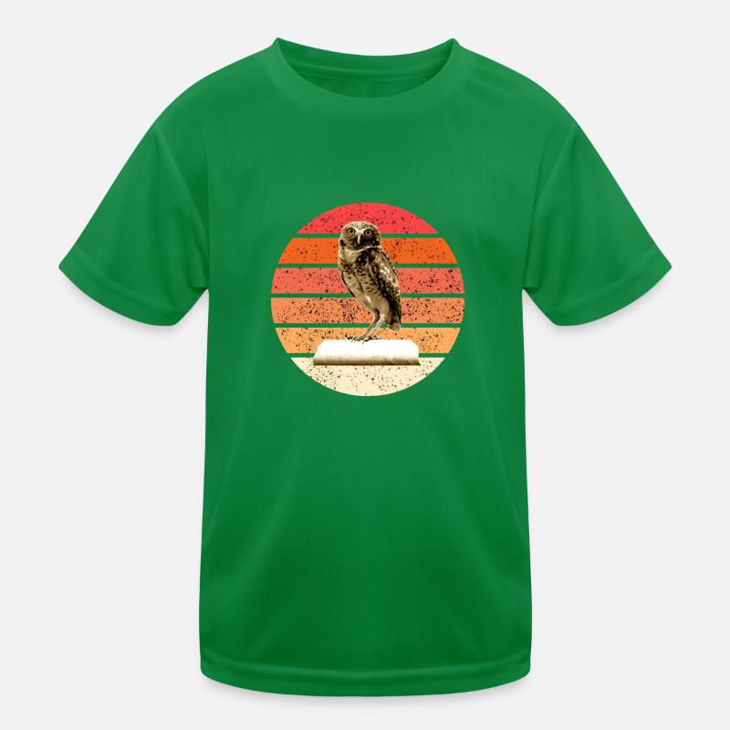 Die Eule Kinder Funktions-T-Shirt
