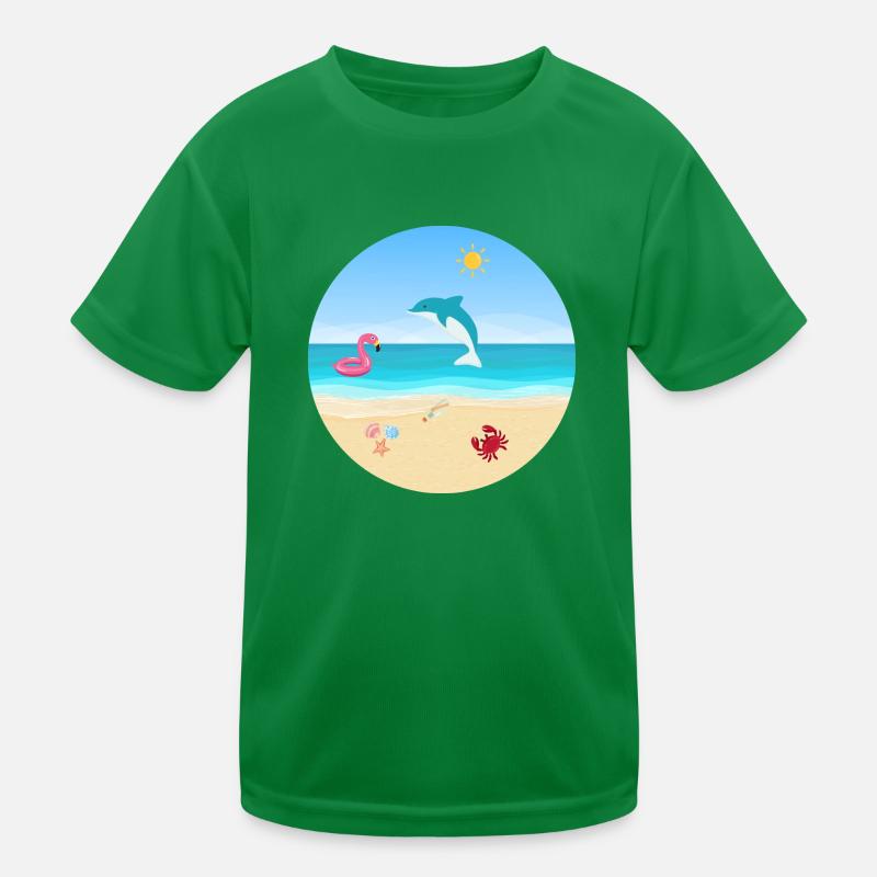 Conception de plage T-shirt sport Enfant