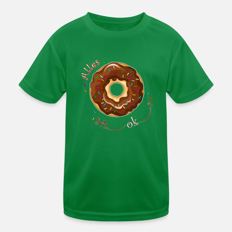 Donut chocolate Kids Functional T-Shirt